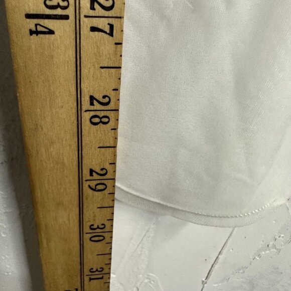 Chanel Womens Monogram Print Elastic Textured Slip-On Stockings White Size Small - Picture 9 of 9